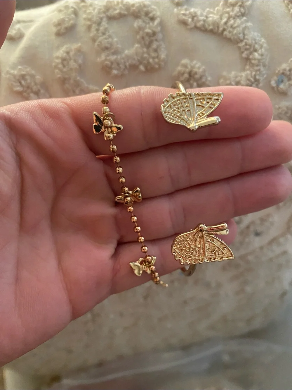 Gold Butterfly 🦋 Charm Bracelets & Earrings Set - Women Jewelry/NWOT